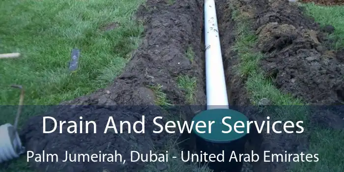 Drain And Sewer Services Palm Jumeirah, Dubai - United Arab Emirates