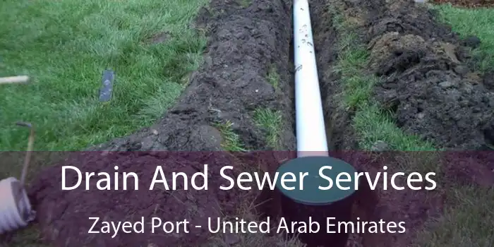 Drain And Sewer Services Zayed Port - United Arab Emirates