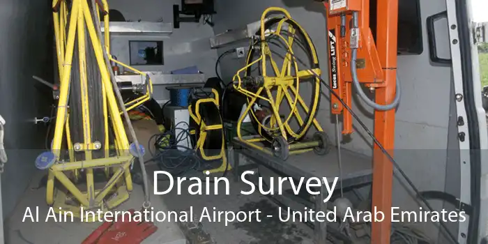 Drain Survey Al Ain International Airport - United Arab Emirates