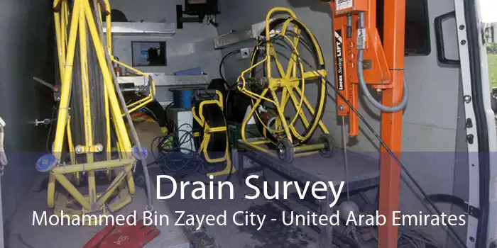 Drain Survey Mohammed Bin Zayed City - United Arab Emirates