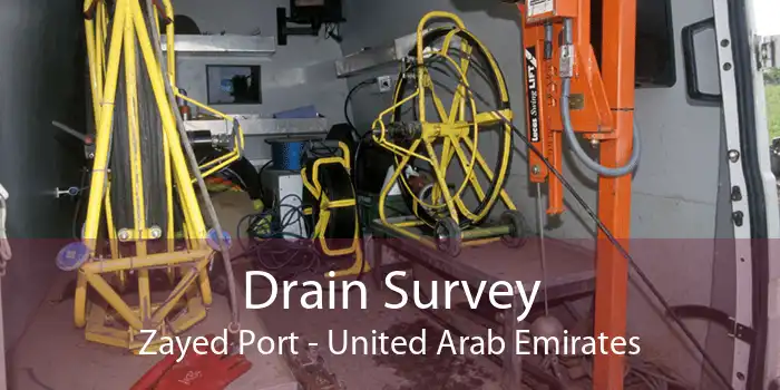 Drain Survey Zayed Port - United Arab Emirates