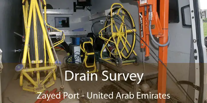 Drain Survey Zayed Port - United Arab Emirates