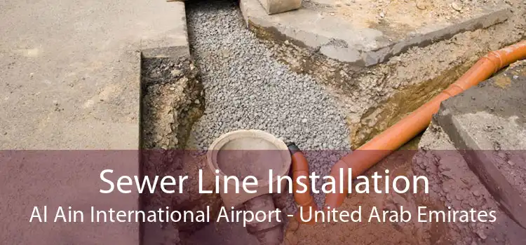 Sewer Line Installation Al Ain International Airport - United Arab Emirates