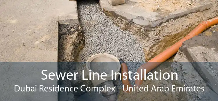 Sewer Line Installation Dubai Residence Complex - United Arab Emirates